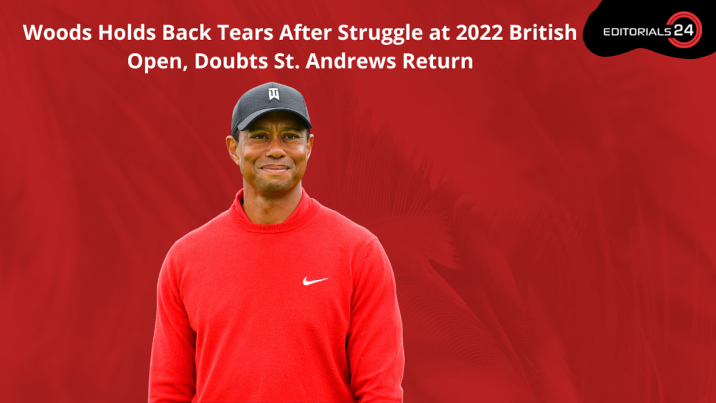 Tiger Woods Fights Back Tears After He Misses British Open Cut