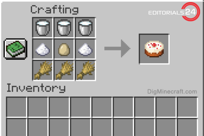 cake recipe minecraft