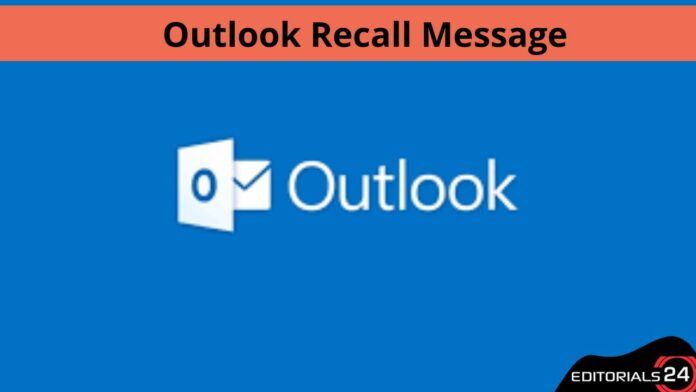 outlook recall message