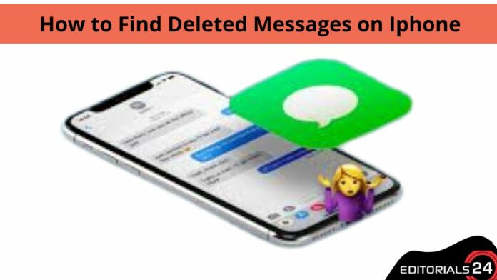 how to find deleted messages on iphone