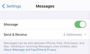 how to enable imessage