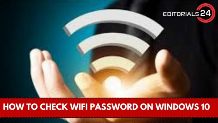 how to check wifi password on windows 10