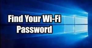 how to check wifi password on windows 10