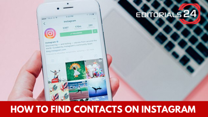 how to find contacts on instagram