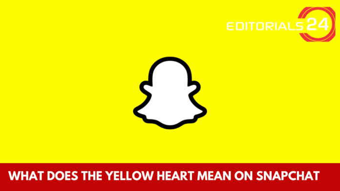 what does the yellow heart mean on snapchat
